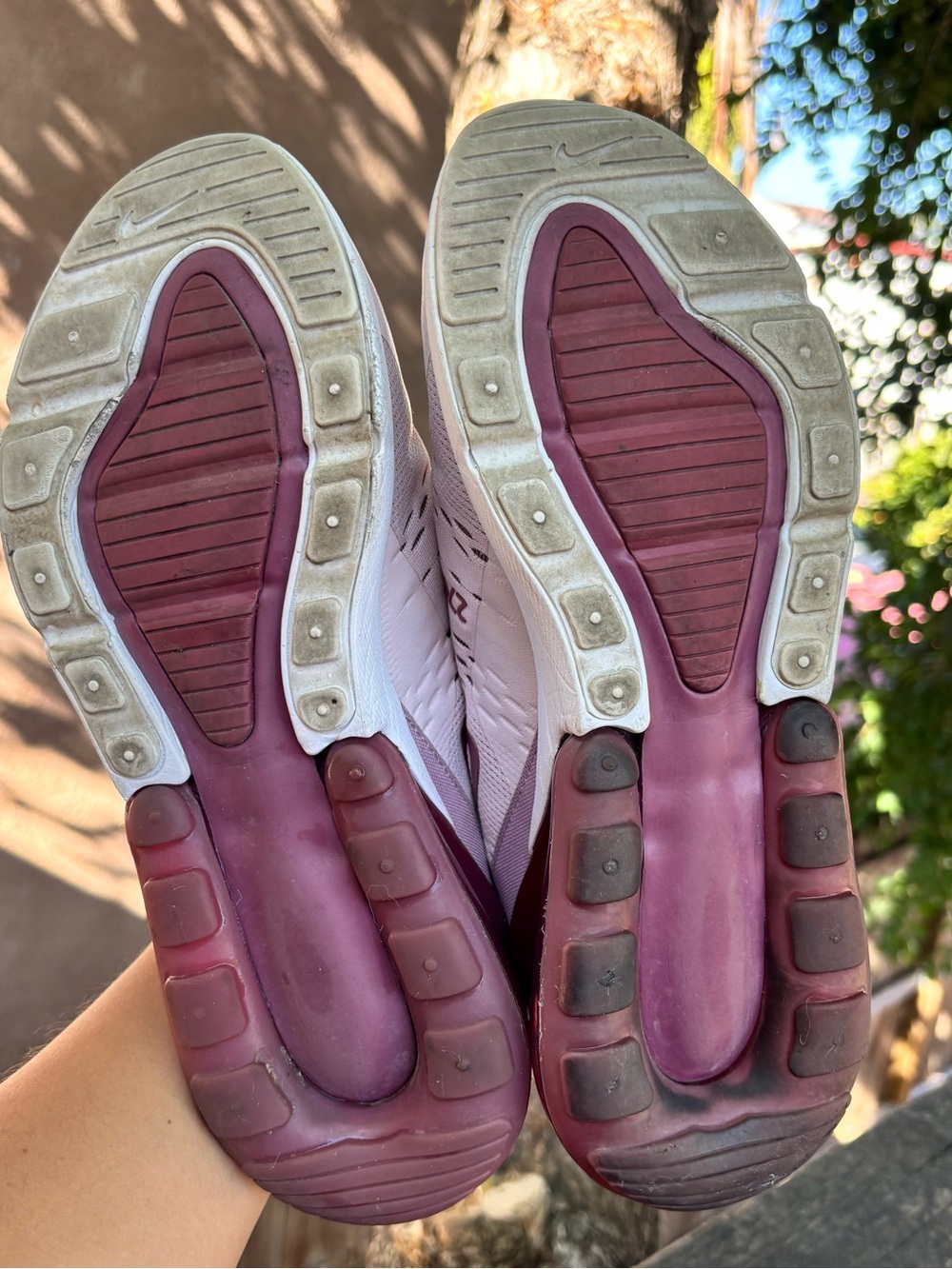 Nike Air Max 270 Sneakers- Women’s Size 9 Barely Rose/Vintage Wine - Picture 6 of 13